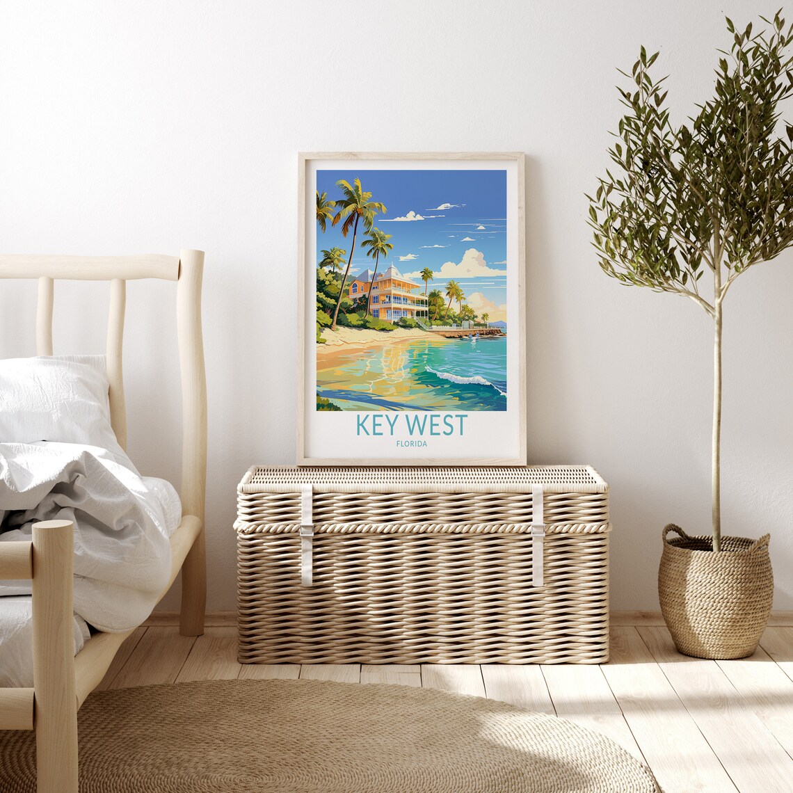 Key West Custom Travel Poster, Florida Art Print - Image 3
