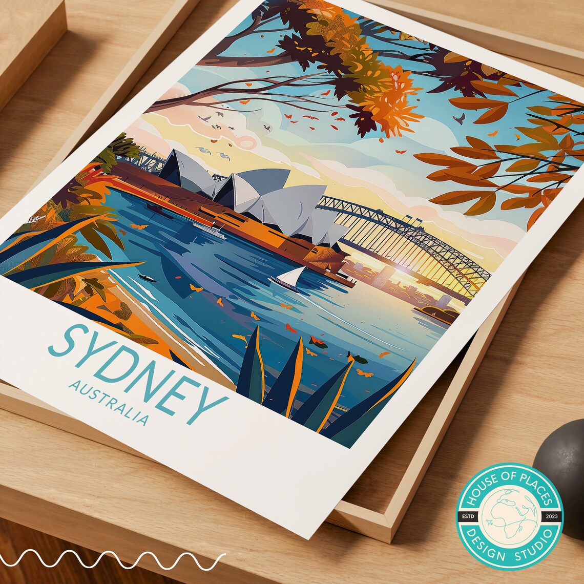 Sydney Australia Travel Poster, City Travel Art Print - Image 2