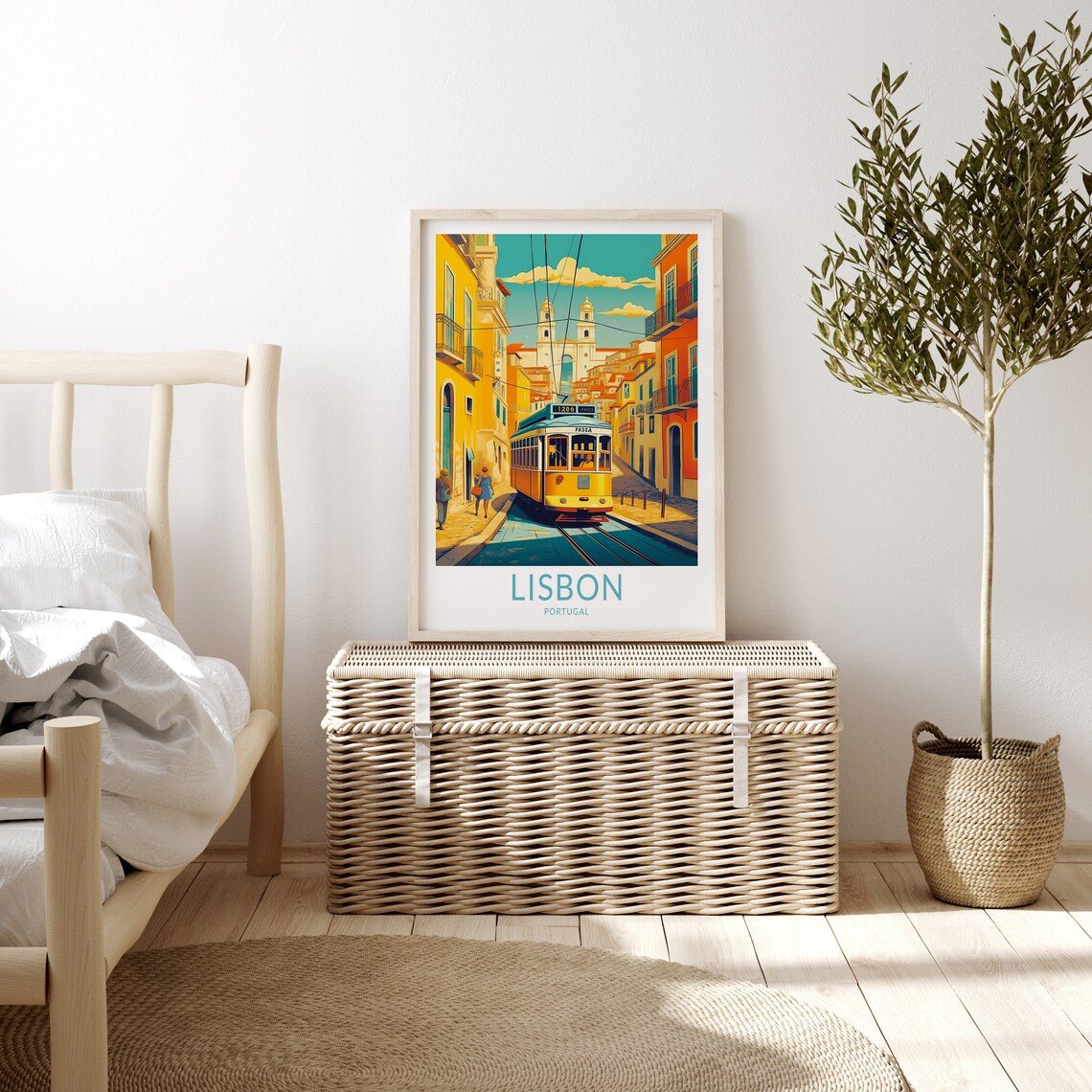 Lisbon Portugal Travel Poster, Lisbon Poster Print - Image 3