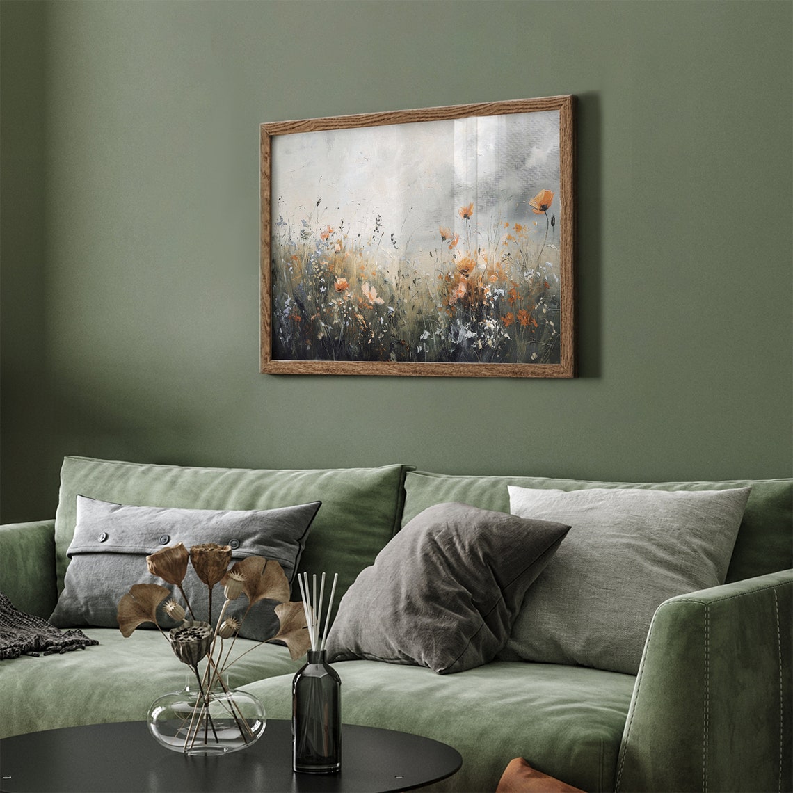 Vintage Spring Wildflower Field Frame Tv Art Flower Meadow Frame Tv Art Botanical Landscape Tv Art French Country Floral Painting - Image 3