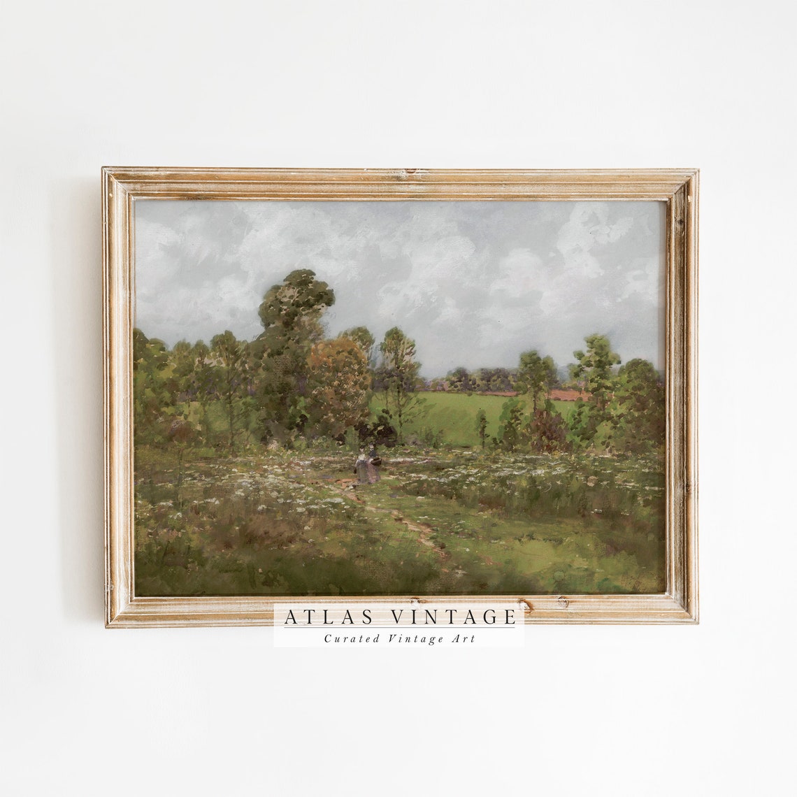 Curated Seven Piece Vintage Gallery Wall Art Set with Rabbit - Image 8