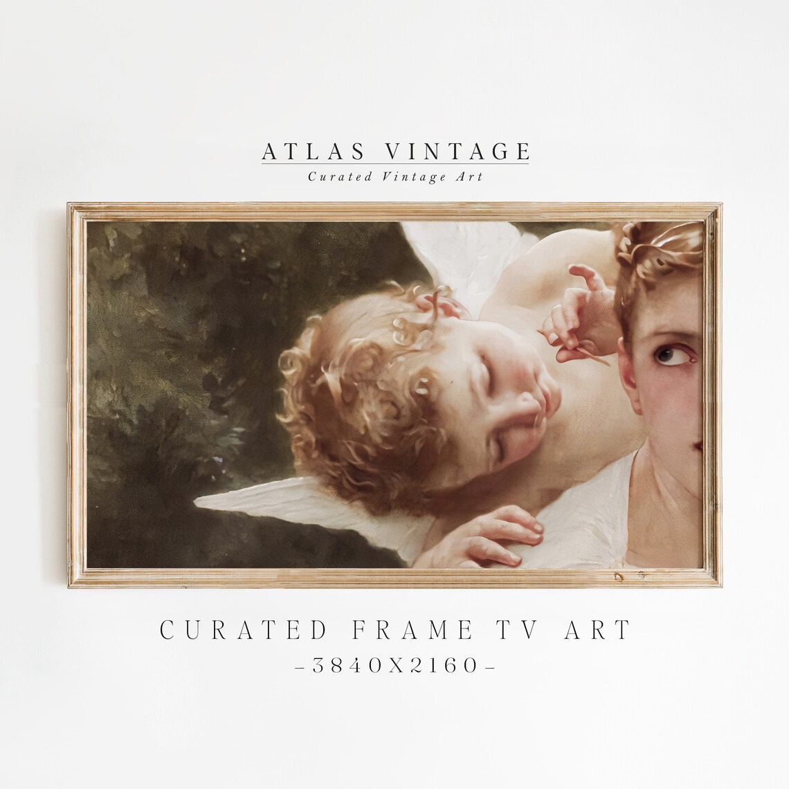 Vintage Cupid Cherub Victorian Valentines Romantic Angel Art Poster
