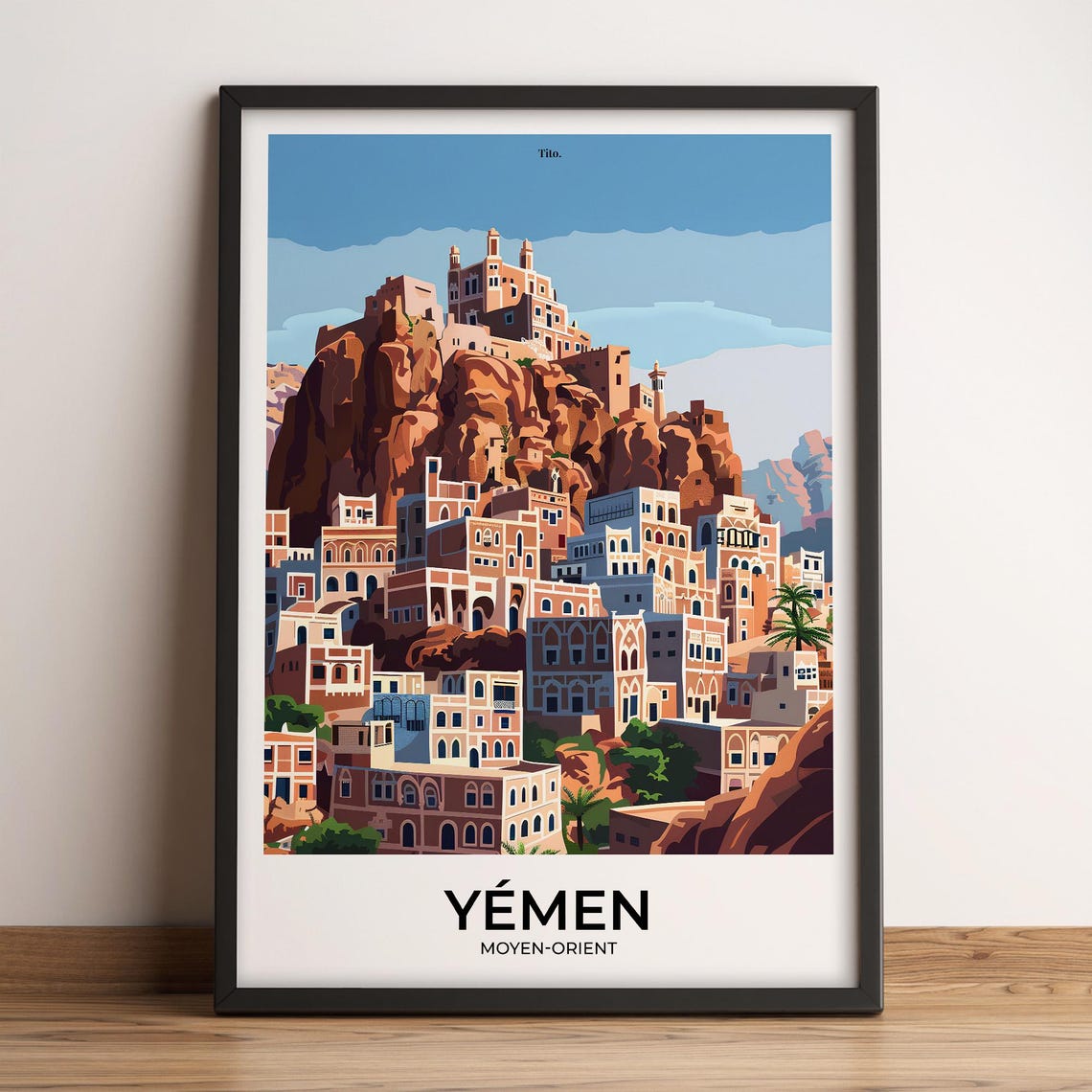 Yemen Poster Yemen Travel Poster Yemen Art Print Yemen Poster Yemen In The Middle East Customizable Gift