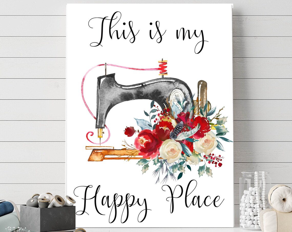 This Is My Happy Place Craft Room Sign Print