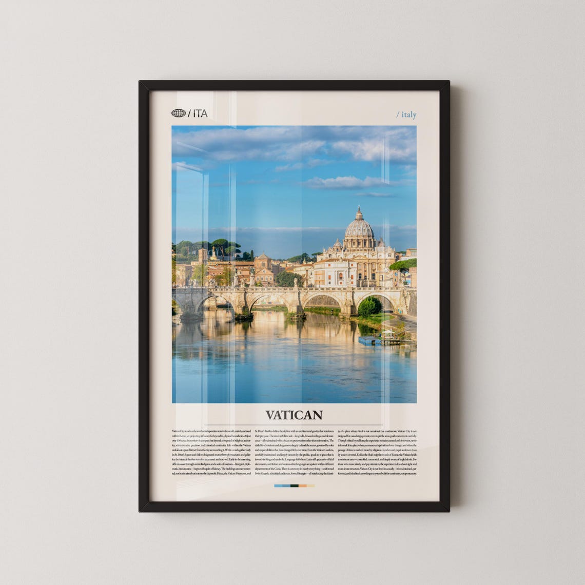 Vatican City St Peter's Square Iconic Religious Landmark Photo Poster
