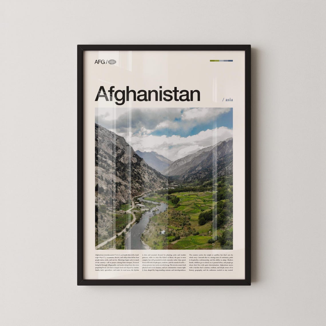 Afghanistan Wall Art Mountain Landscape And Historic Architecture Photography Print Poster Scenic Cultural Decor Travel