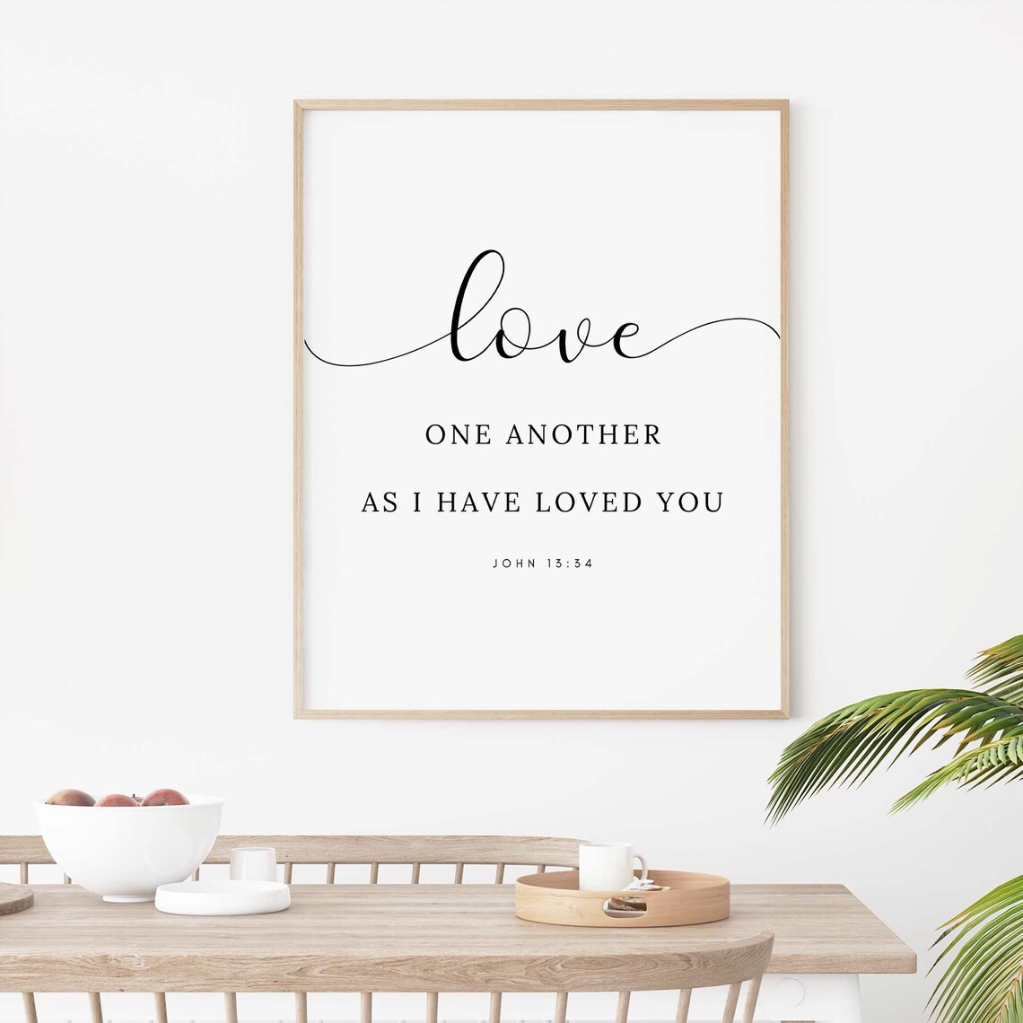 Love One Another As I Have Loved You John 13:34 Script Poster - Image 2