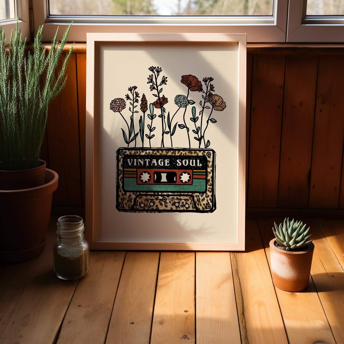 Vintage Soul Retro Poster Print, Hippie Style - Image 3