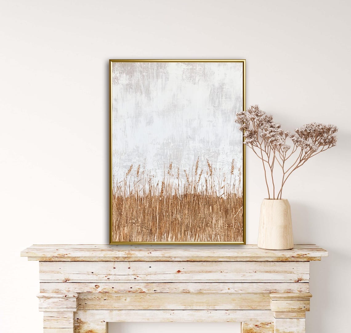Minimalist Golden Wheat Field Modern Farmhouse Harvest Poster - Image 6
