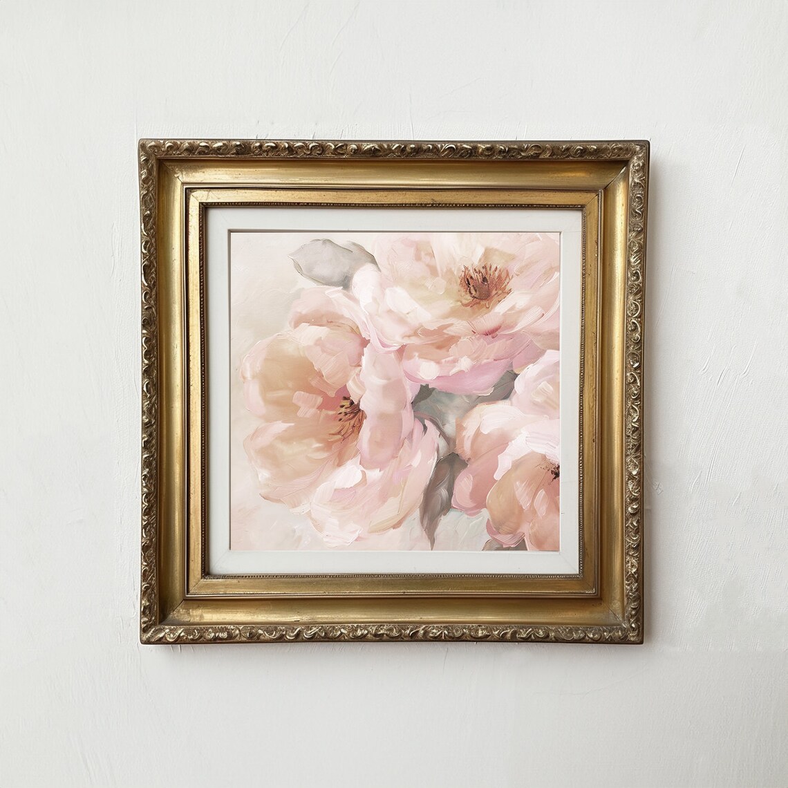 Vintage Peony Flower Painting, Spring Floral Print - Image 2