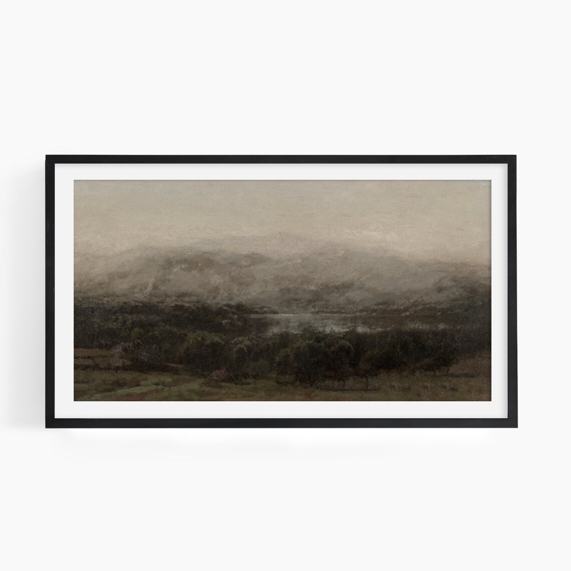 Moody Mountain Landscape Vintage Art Print - Image 2