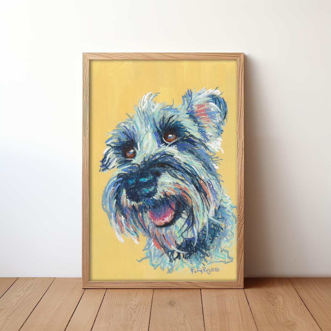 Custom Pet Portrait, Personalized Pet Memorial Art Print