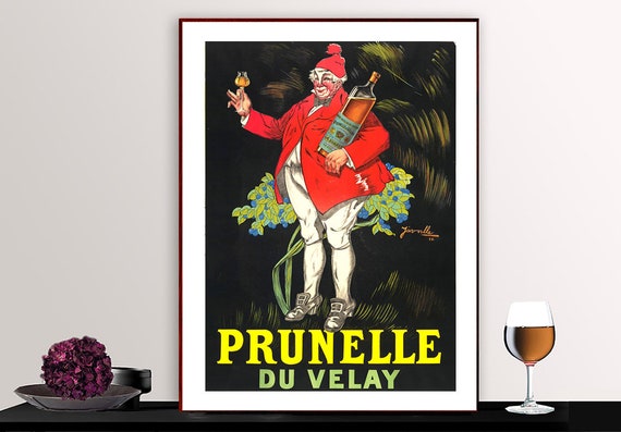 Prunelle Du Velay Vintage Fooddrink Poster Poster Paper Or Print Gift Idea