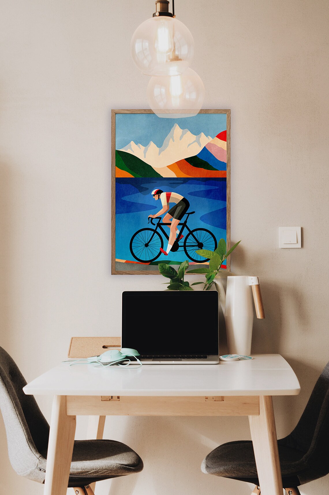 Cycling Print, Gift for Cyclists - Image 2