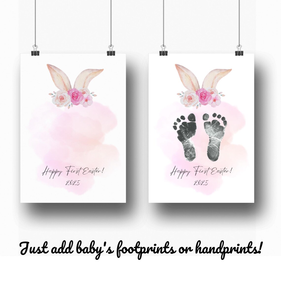 My First Easter Footprints Keepsake, Easter Bunny - Image 3