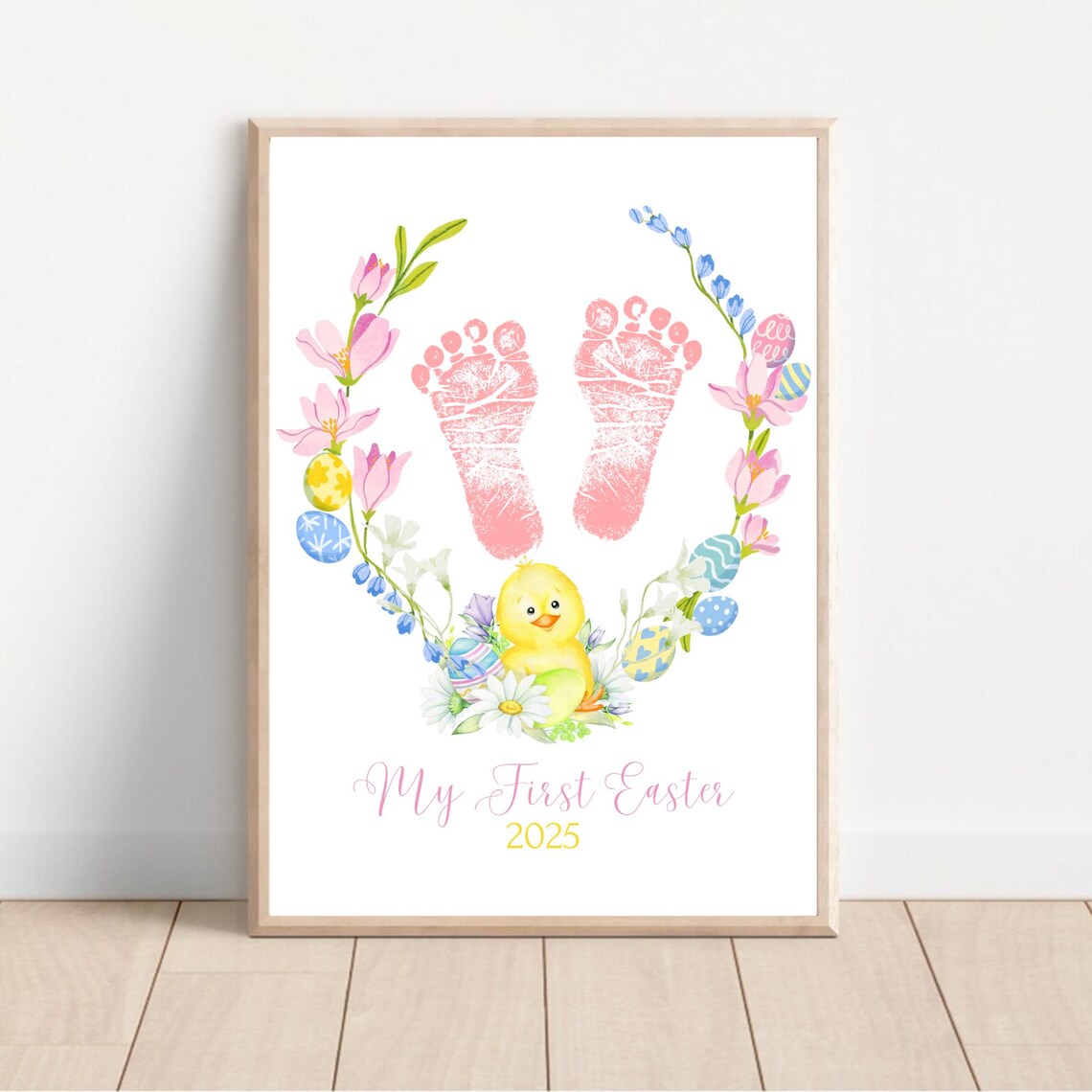 Baby's First Easter Keepsake, Easter Egg Wreath - Image 2