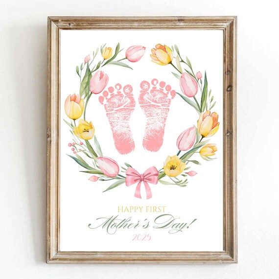 My First Mothers Day Handprint Activity Poster