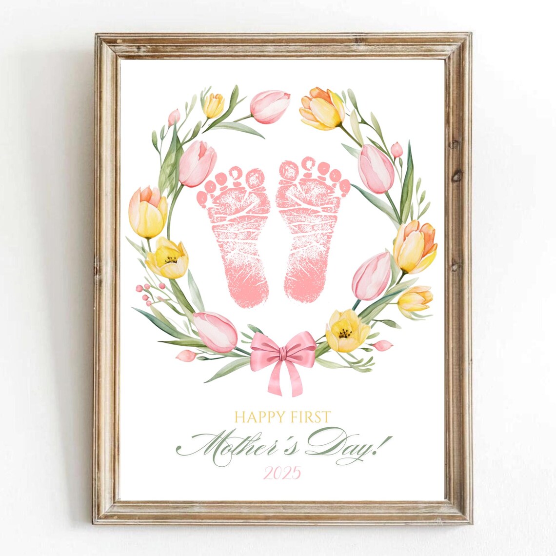 My First Mothers Day Handprint Activity Poster