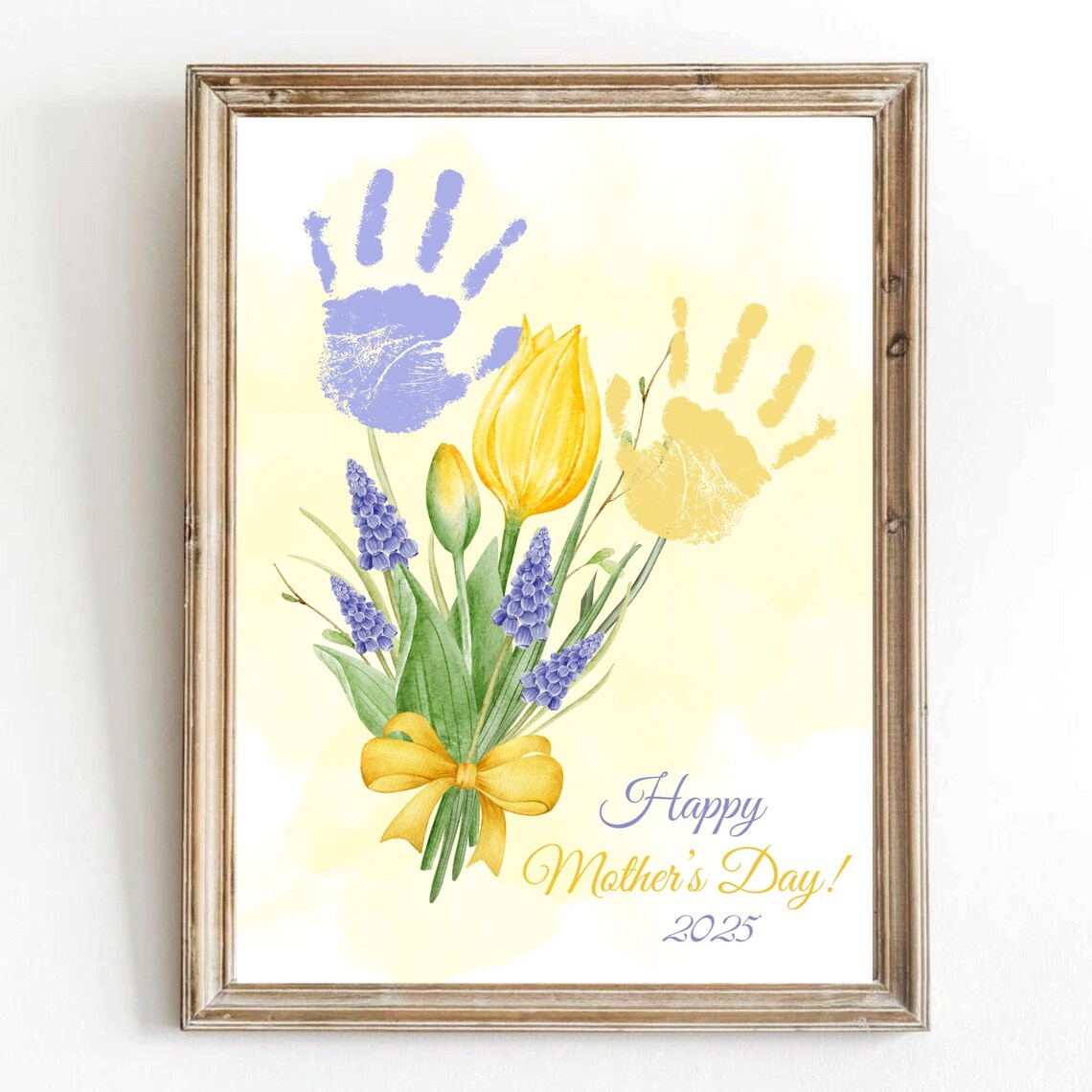 Mothers Day Baby Handprint Footprint Gift Print