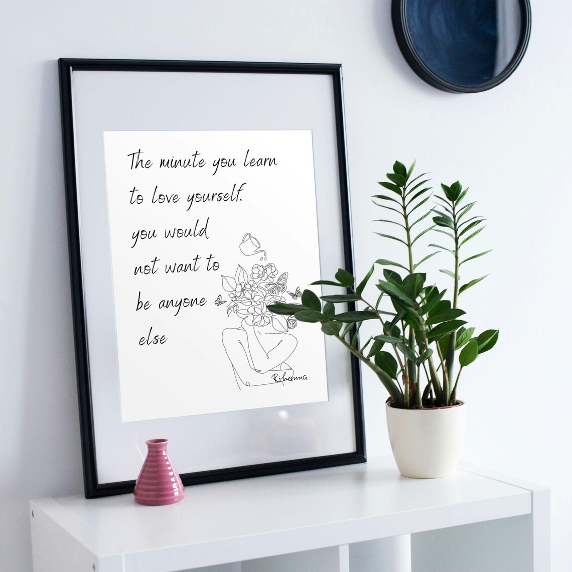 Love Yourself Quote, Self Love Motivation Art Print - Image 2