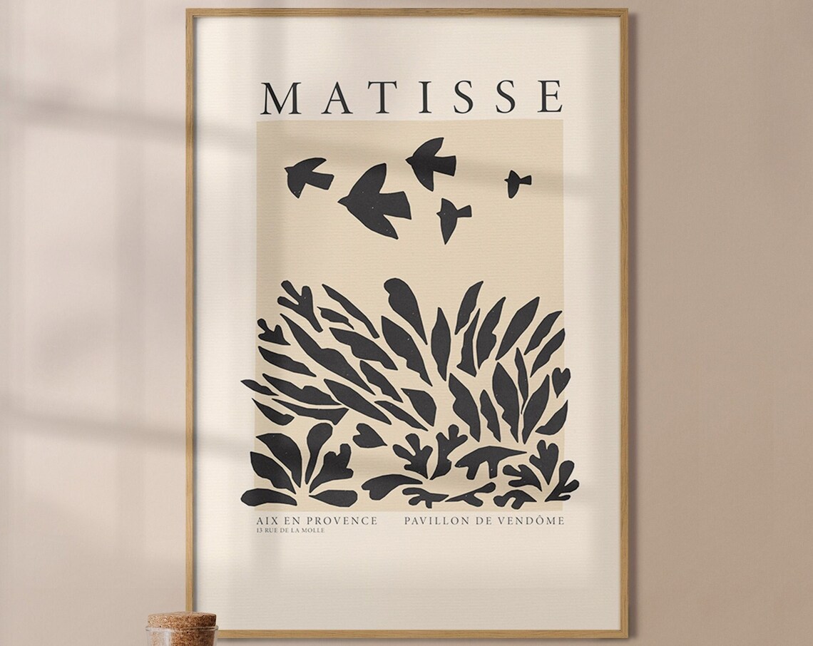Henri Matisse La Gerbe Exhibition Poster, Abstract Art