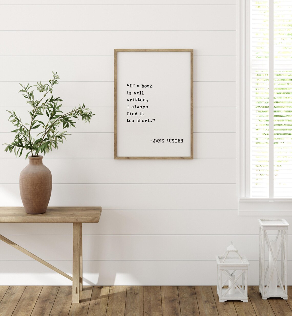 Jane Austen Quote Art, Book Lovers Quote Print - Image 4