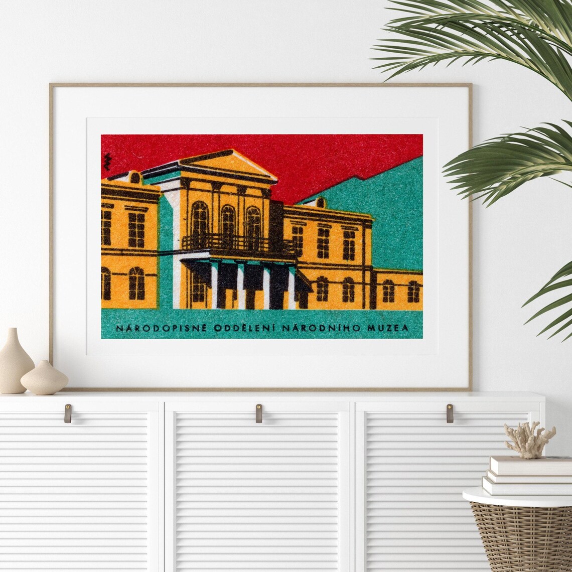National Museum Matchbox, Vintage Czech Poster Print - Image 2