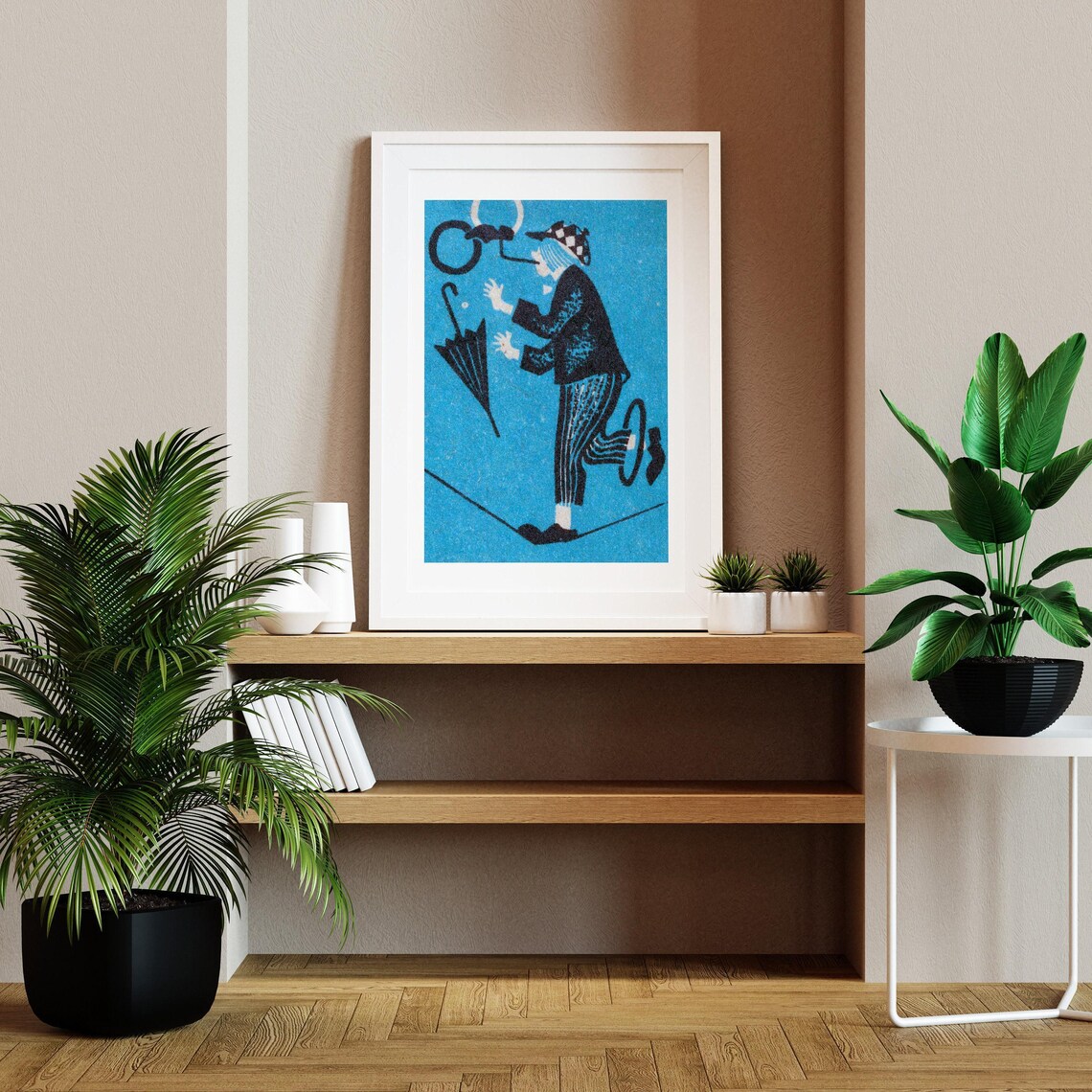Balancing Act Matchbox Vintage Eastern Europe Art Print - Image 2