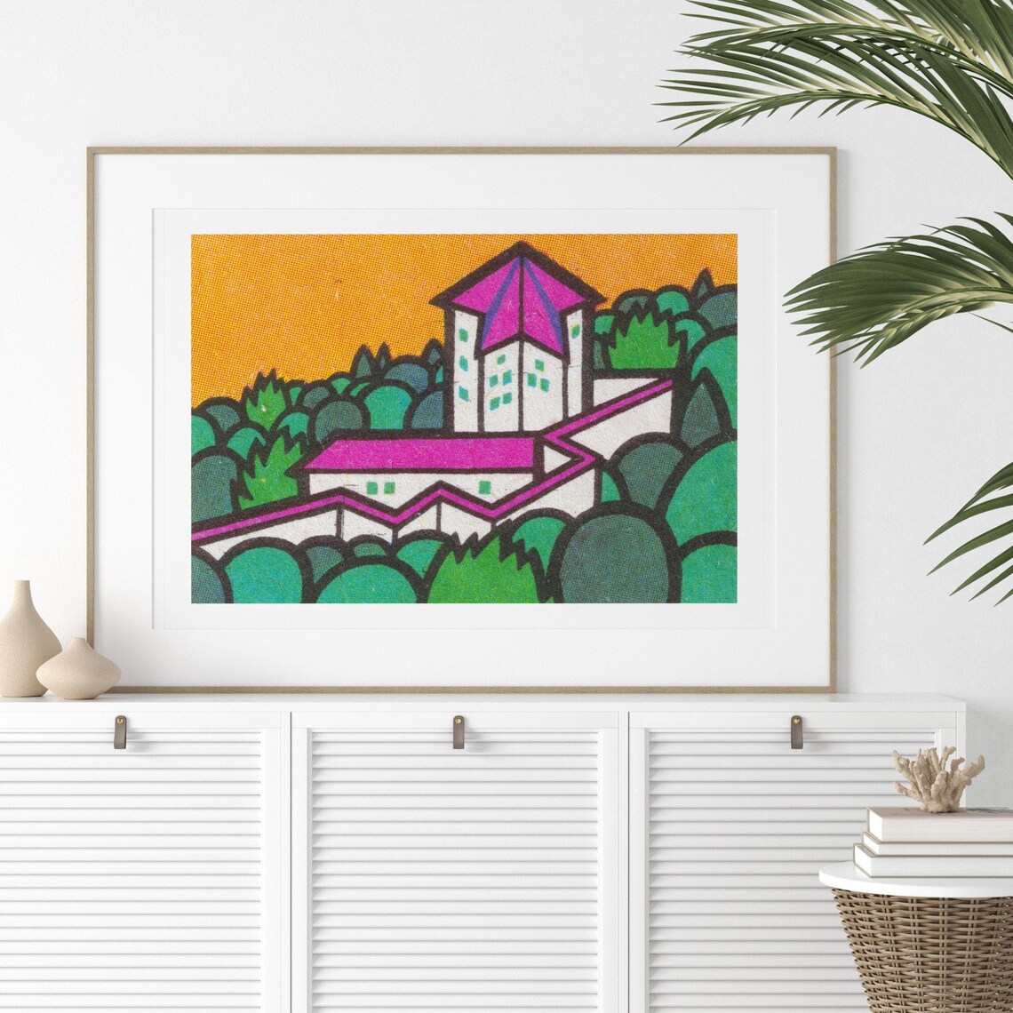 Purple Palace Forest Hill Pop Art Vintage Matchbox Style Poster - Image 2