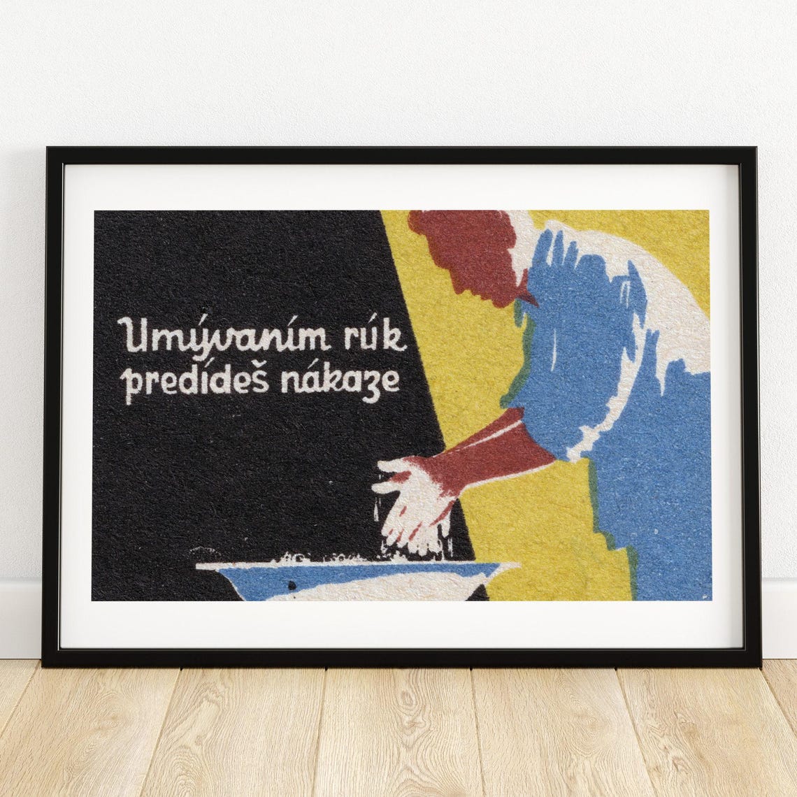 Umývaním Rúk Predídeš Nákaze Wash Hands Slovak Safety Poster