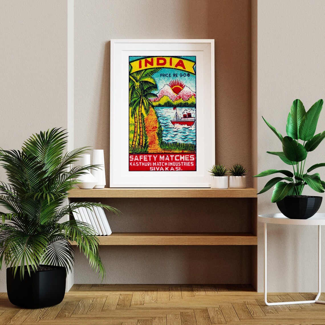 Indian Tropical Coast Vintage Travel Poster Print - Image 2