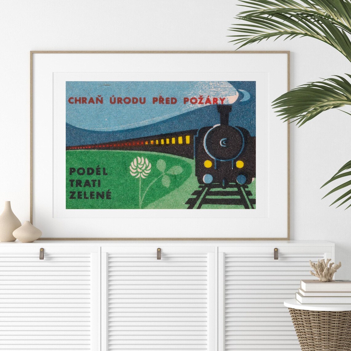 Protect The Area From Fire Matchbox Vintage Poster Print - Image 2
