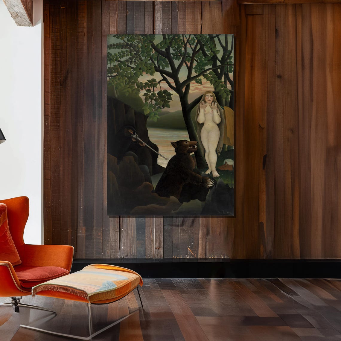 Henri Rousseau The Snake Charmer Jungle Sunset Classic Art Poster - Image 2