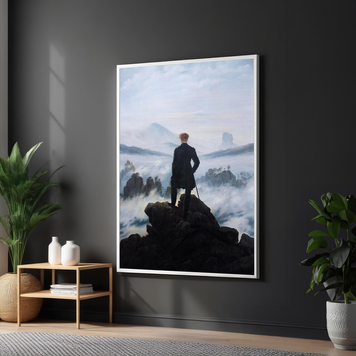 Caspar David Friedrich Wanderer Above the Sea of Fog Art Poster