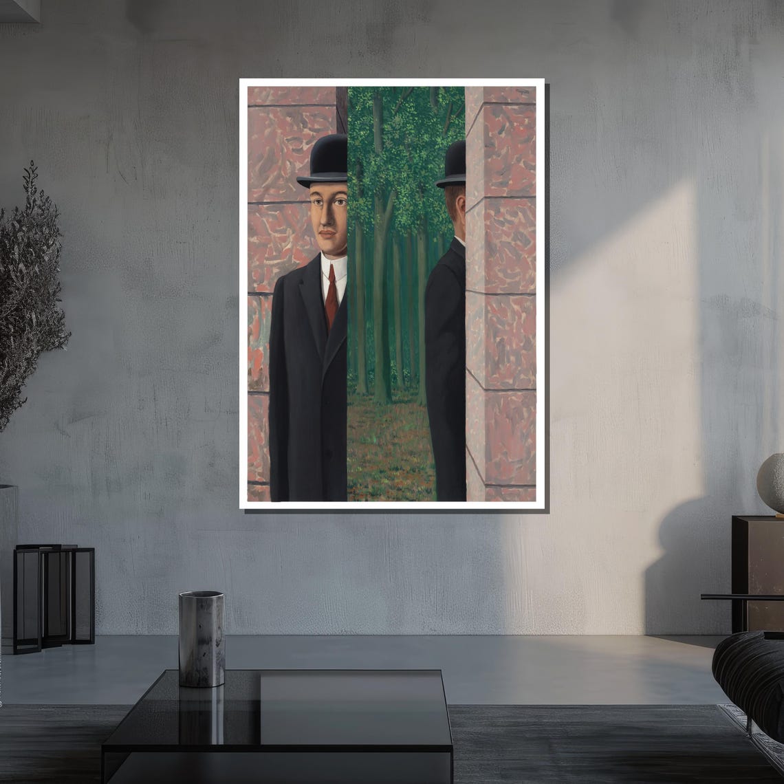 Rene Magritte Bowler Hat Man Surrealist Masterpiece Art Poster - Image 3