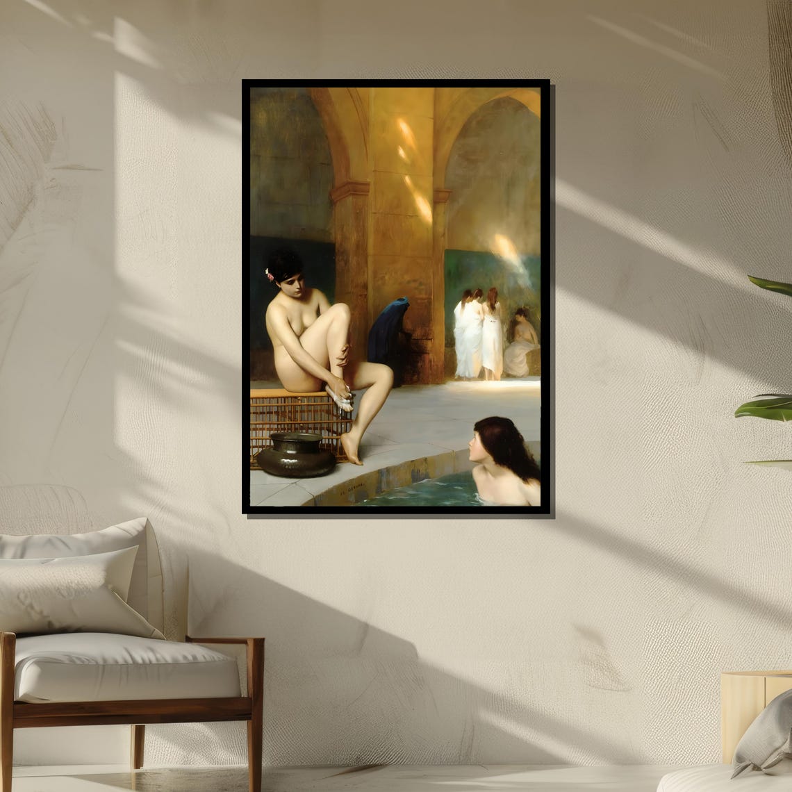 Jean-Leon Gerome Moorish Bath Orientalist Masterpiece Art Poster - Image 5
