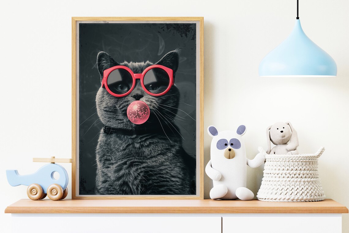 Animal Bubble Contemporary Travel Poster - Image 2
