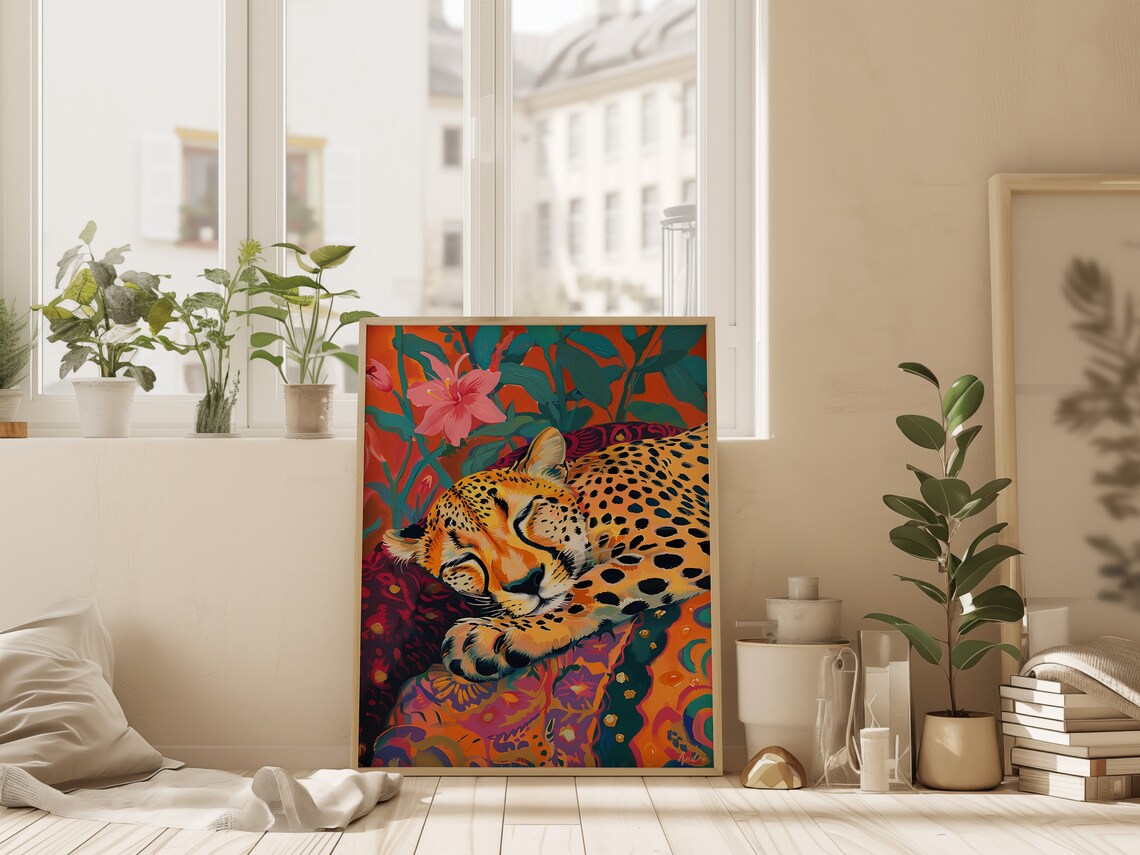 Cheetah Maximalist Travel Poster - Image 4