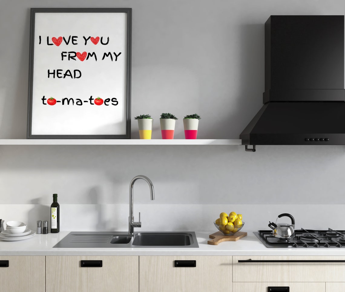 Love You Funny Kitchen Humor Art Print - Image 3