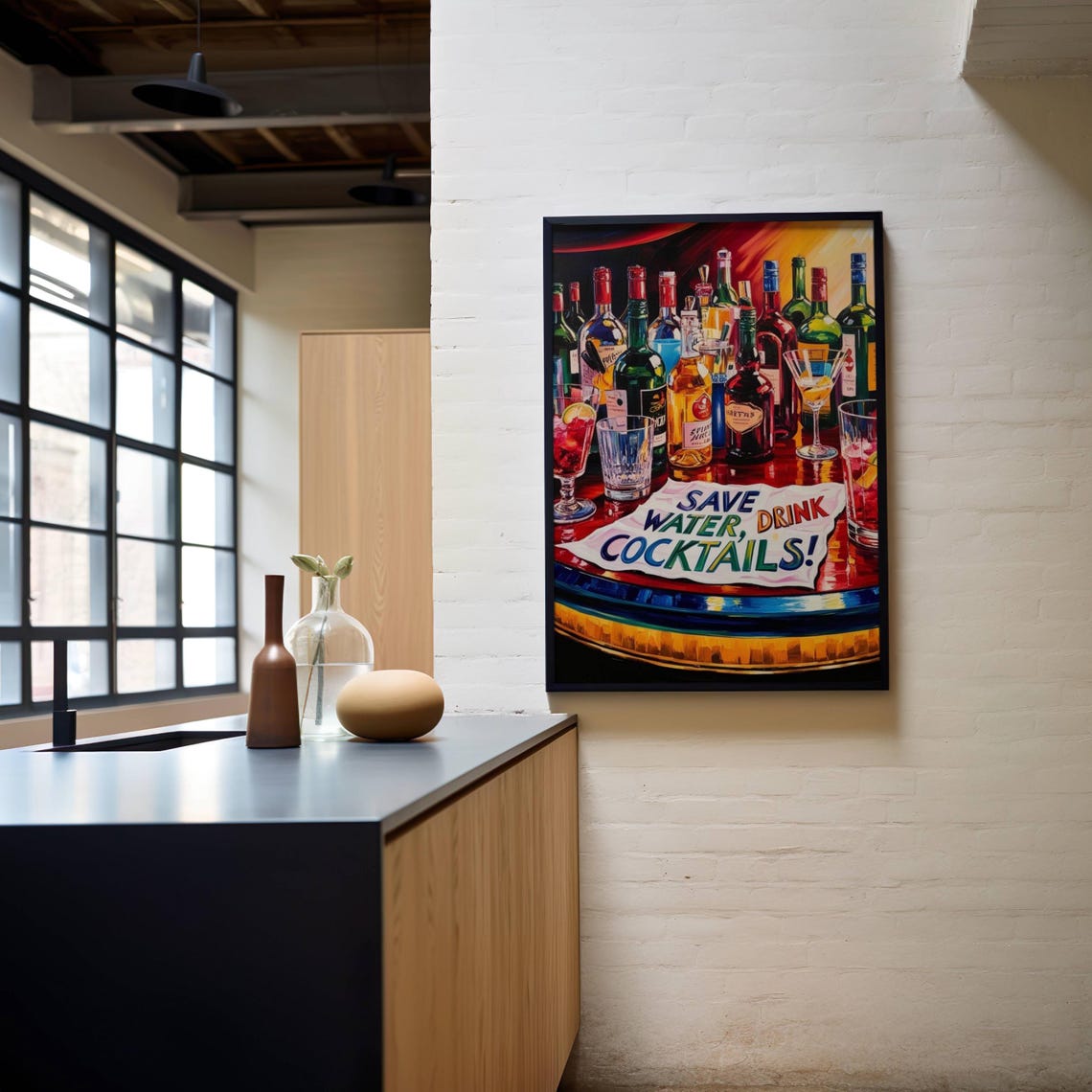 Bar Art Collection 5 Vibrant Prints To Transform Your Home Bar And Elevate Your Space Unique Decor For Pub Lounge