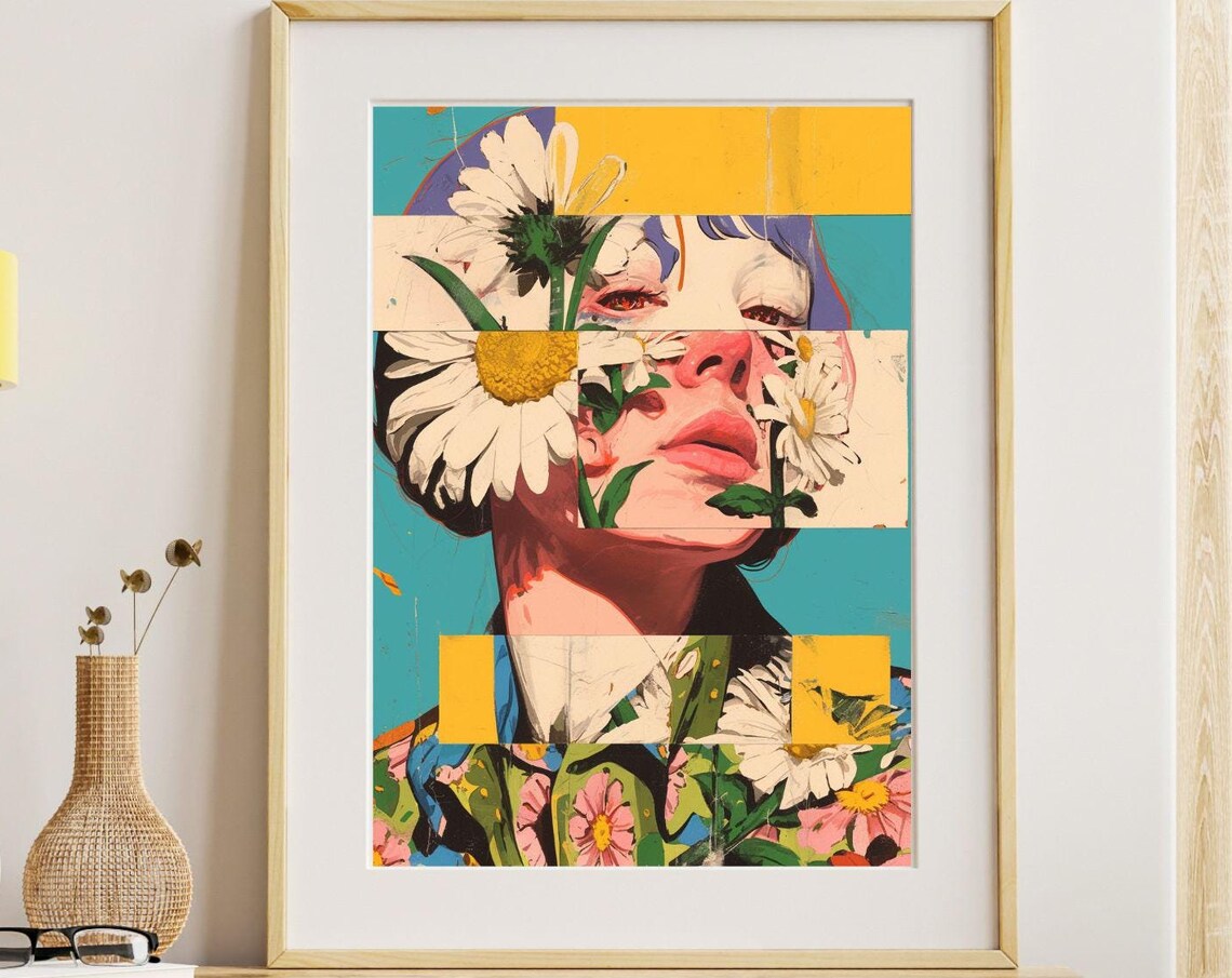 Daisy Mae No1 Unique Canvas Art Print