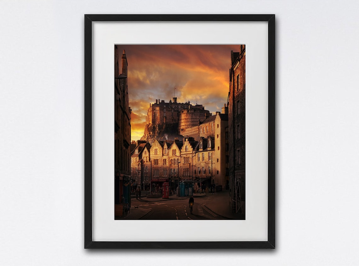Edinburgh Castle Scottish Photography Art Print