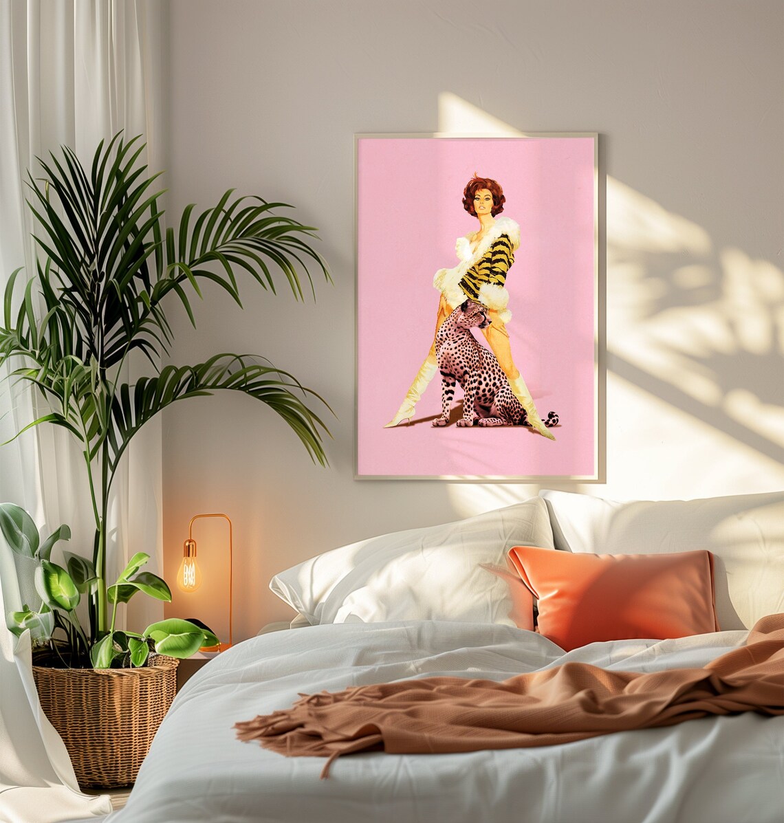 Wild Soul Leopard Collage Art Print