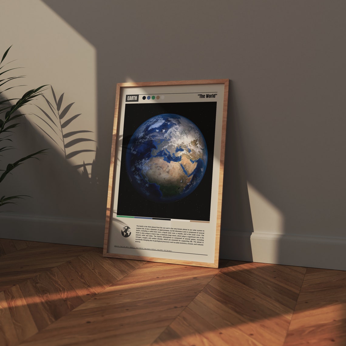 Earth The World Blue Marble Planet From Space Photography Poster - Image 2