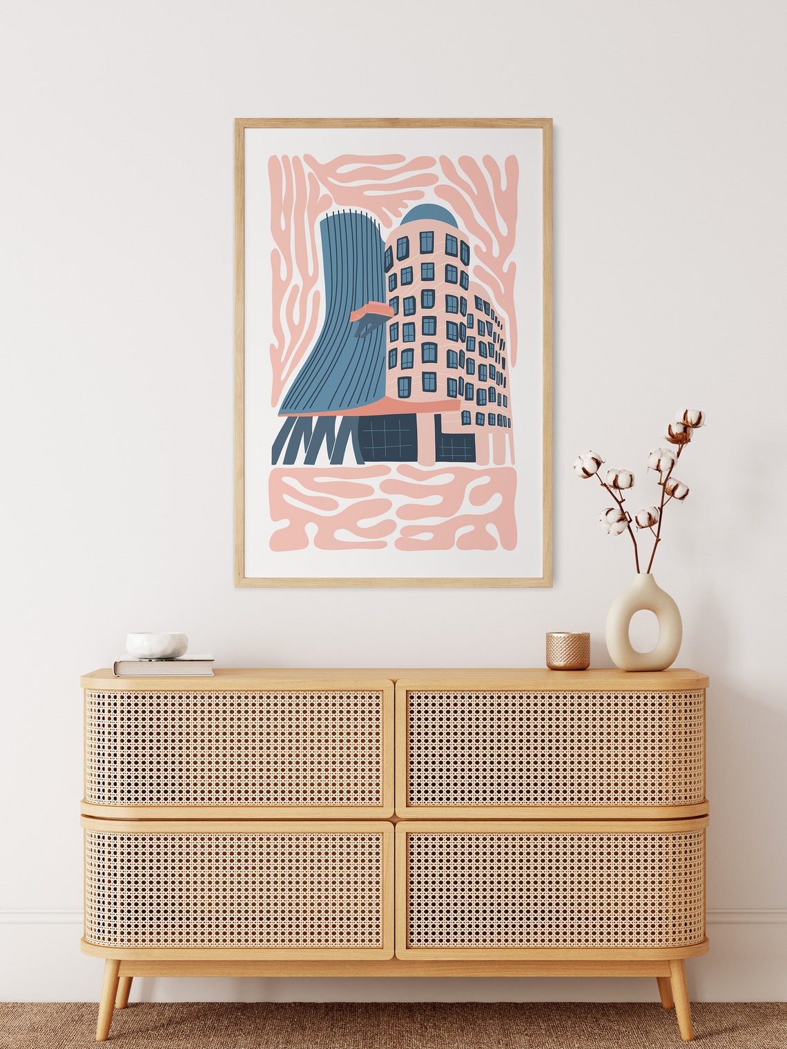 Dancing House Prague Poster Old Town Of Prague Print Prague Czech Republic Dancing House Travel Poster Travel Print Exhibition Trendy Art - Image 3
