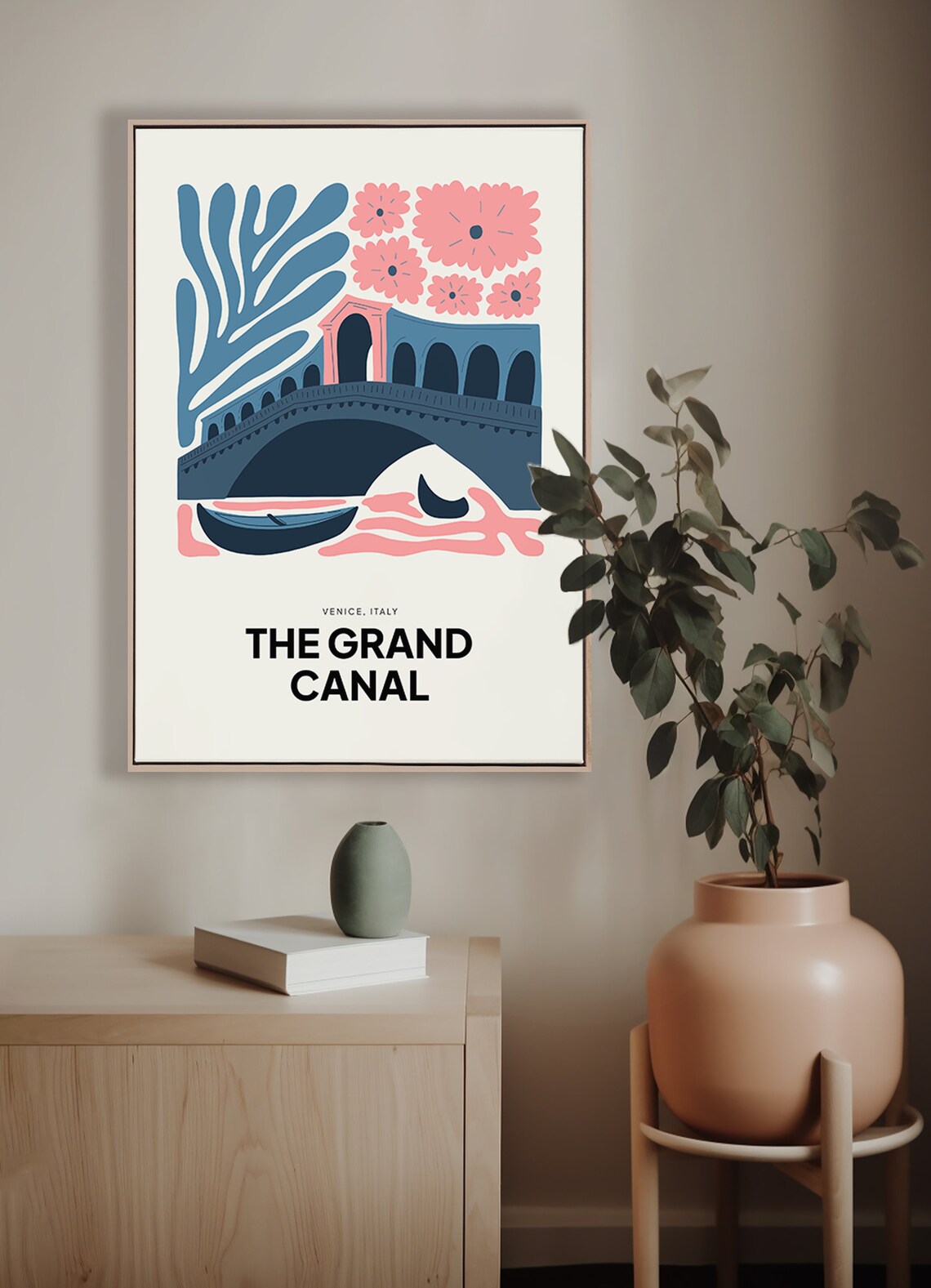 The Grand Canal Venice Italy Rialto Bridge Gondola Art Poster - Image 4