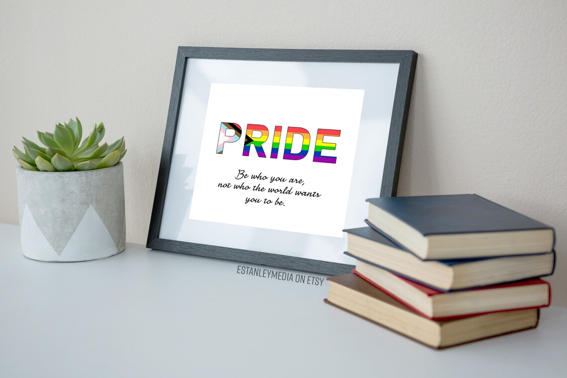 Progress Pride Flag Art Print, LGBTQ Pride Decor - Image 2