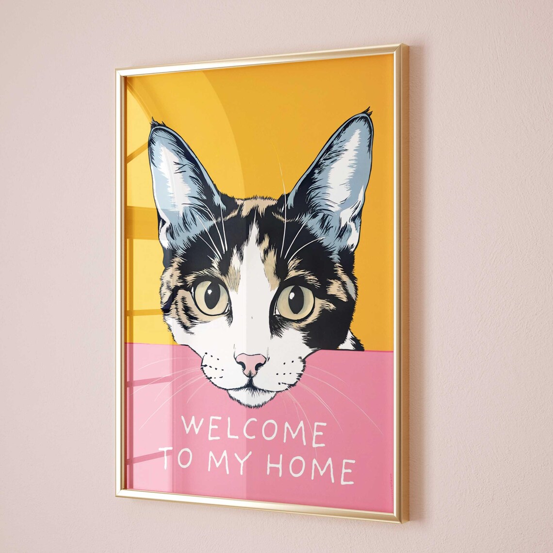 Cute Cat Funny Kitten Illustration Art Print