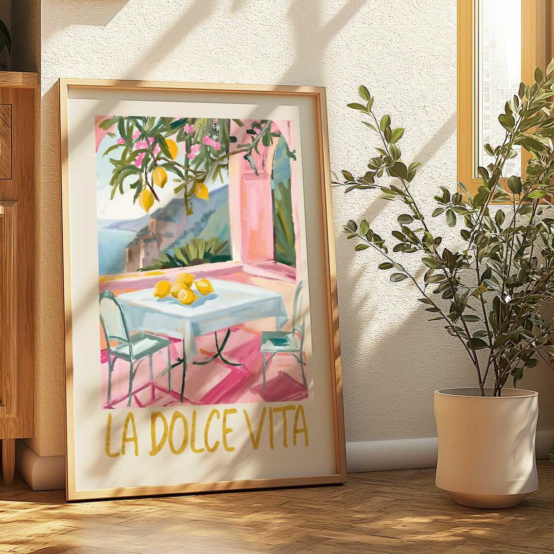 La Dolce Vita Amalfi Coast Old Money Art Print