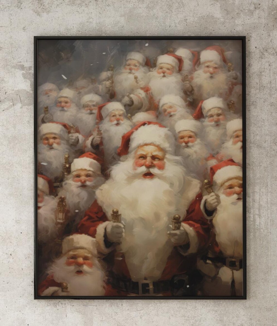 Santa Claus Vintage Holiday Decor Art Print - Image 4
